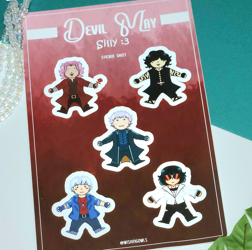 Devil May SILLY Sticker Sheet