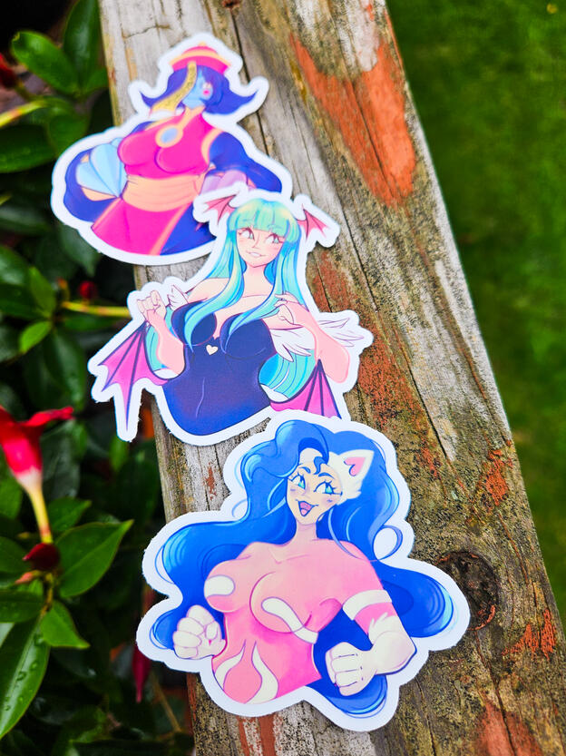 Darkstalkers Trio Stickers